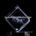 New Arrival Clear 3D Laser Etched Crystal Cube